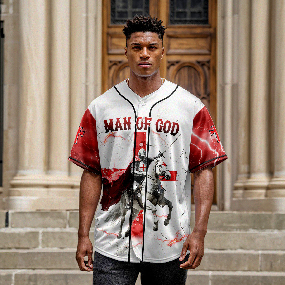 Man Of God Baseball Jersey