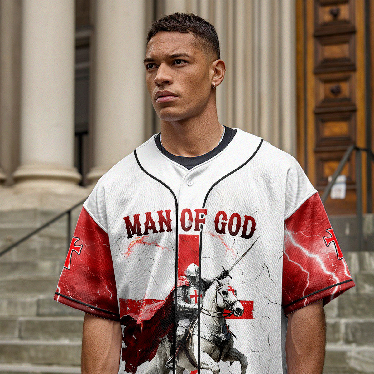 Man Of God Baseball Jersey