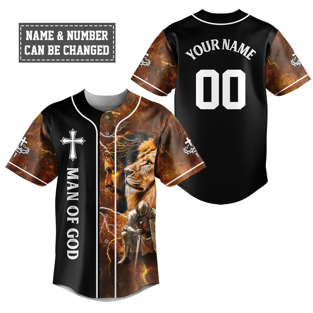Man Of God Baseball Jersey