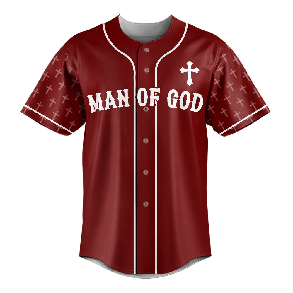 Man Of God Baseball Jersey