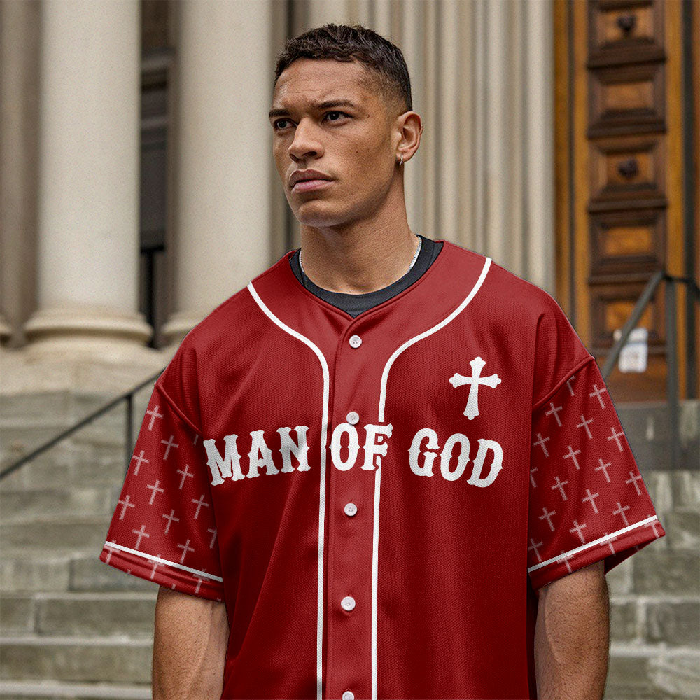 Man Of God Baseball Jersey