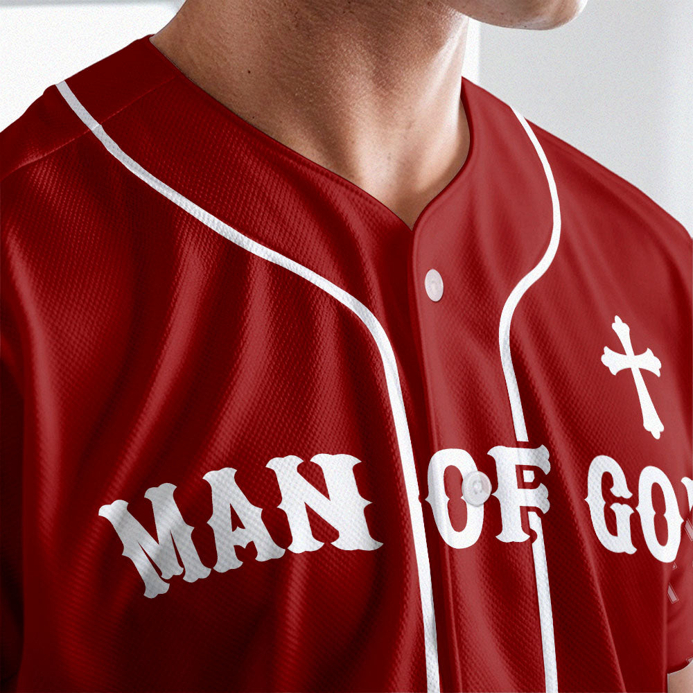 Man Of God Baseball Jersey