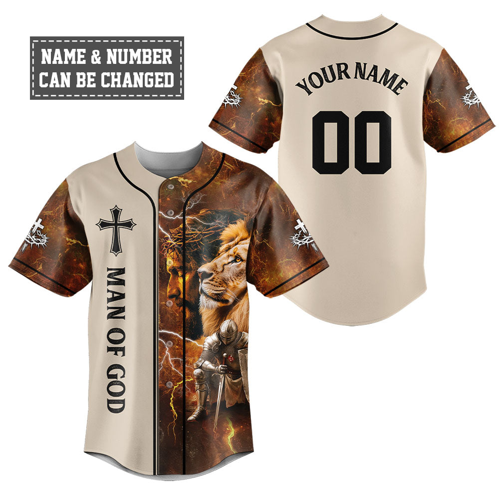 Man Of God Baseball Jersey
