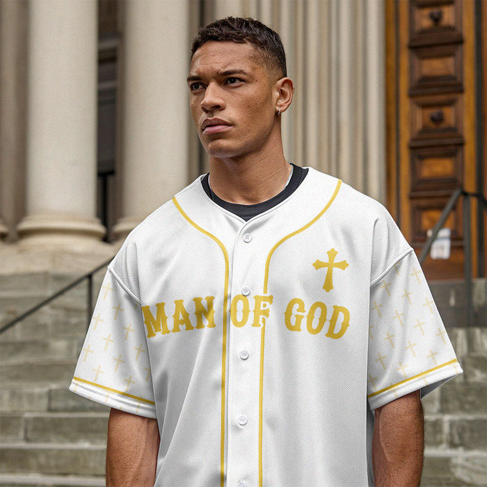 Man Of God Baseball Jersey