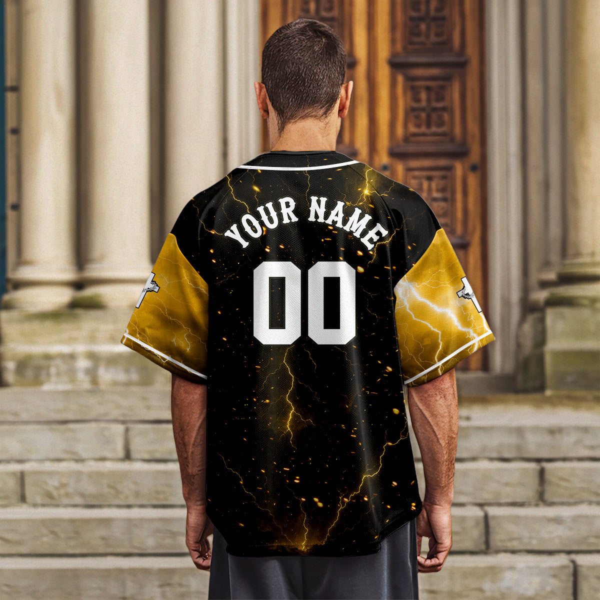 Rise With Him Baseball Jersey