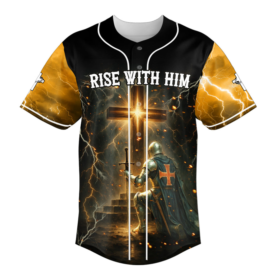 Rise With Him Baseball Jersey