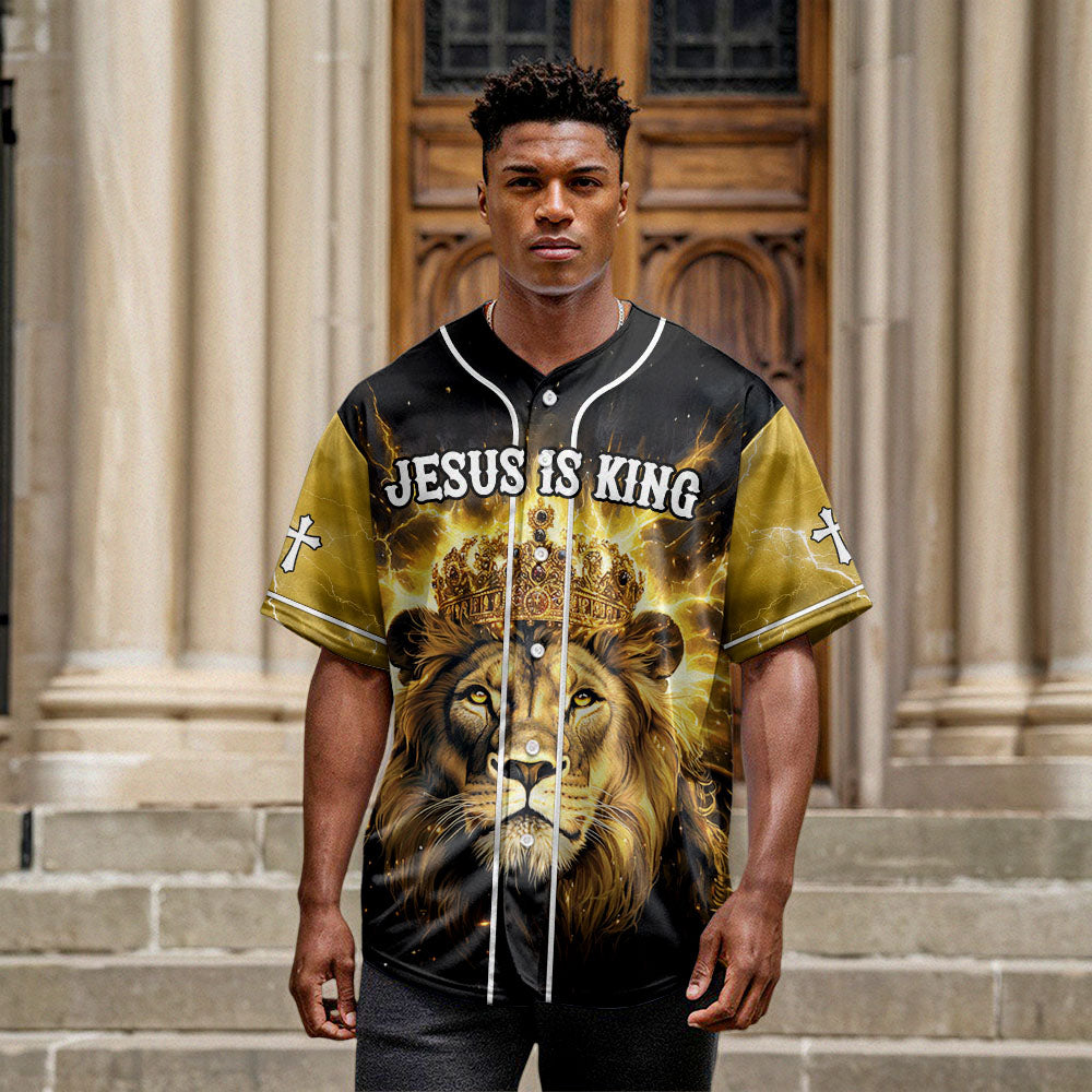 Jesus Is King Baseball Jersey