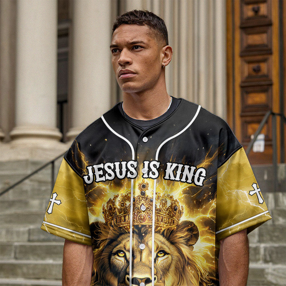 Jesus Is King Baseball Jersey