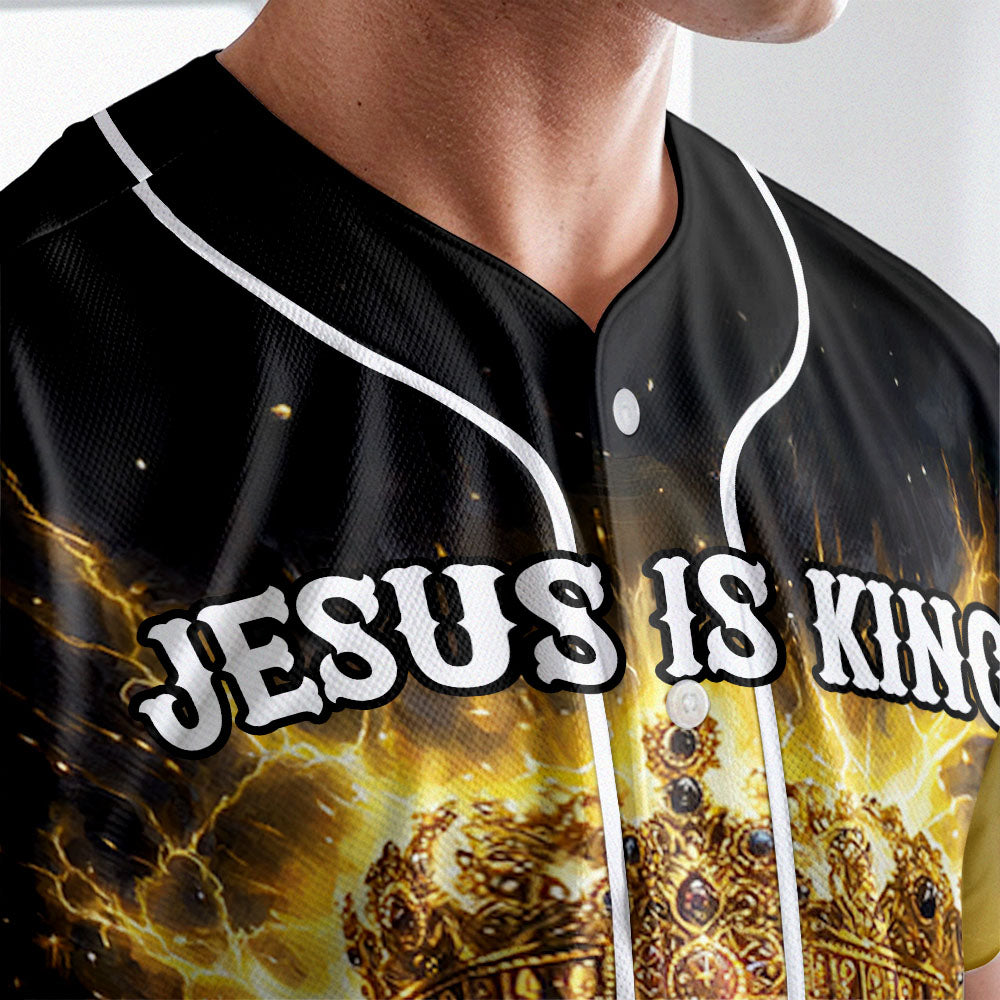Jesus Is King Baseball Jersey