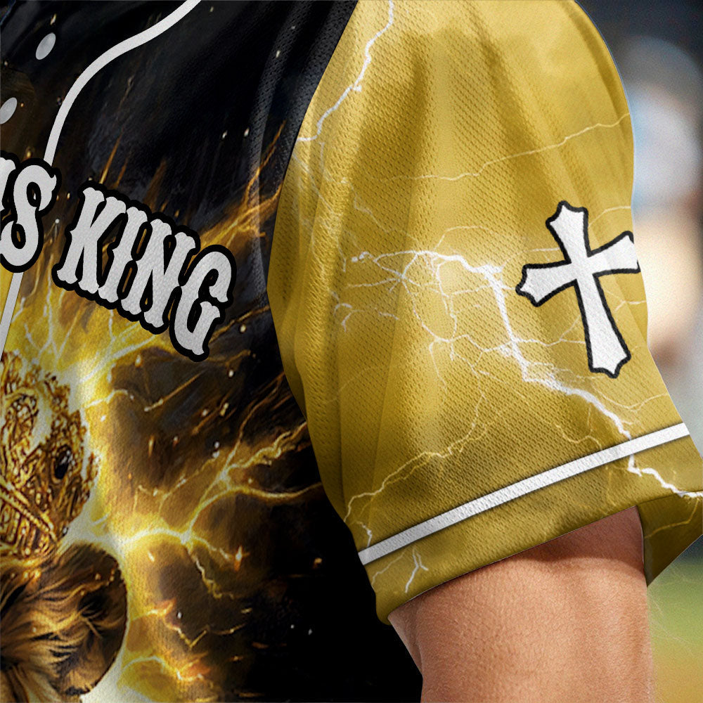 Jesus Is King Baseball Jersey