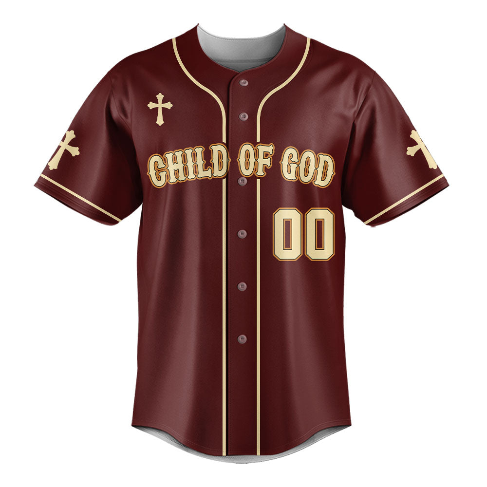 Child Of God  Baseball Jersey