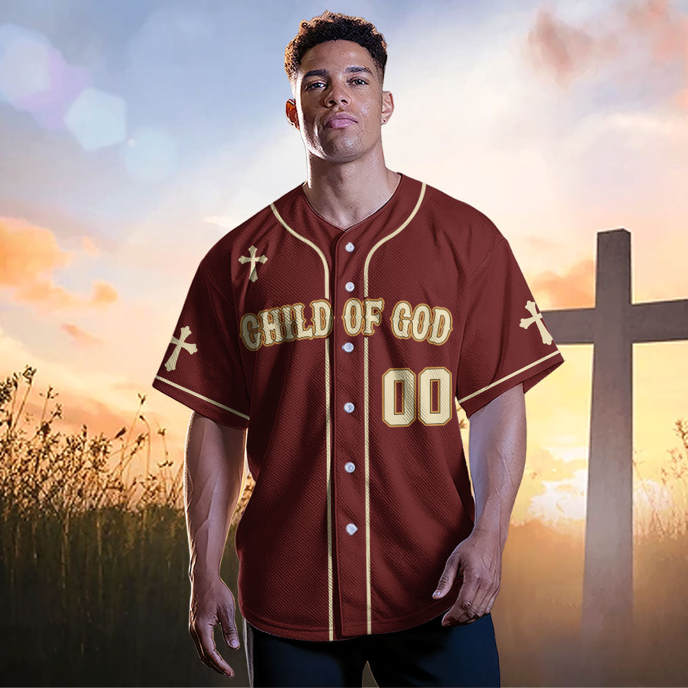 Child Of God  Baseball Jersey