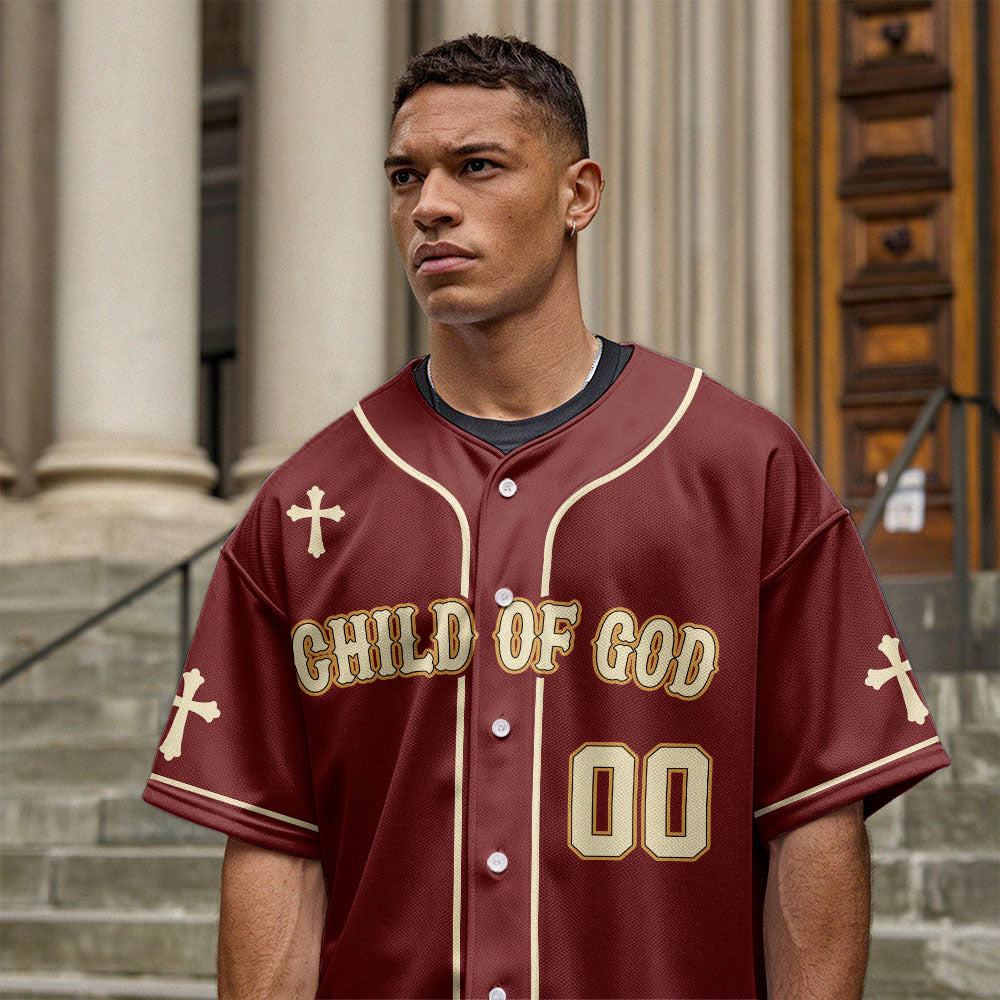 Child Of God  Baseball Jersey