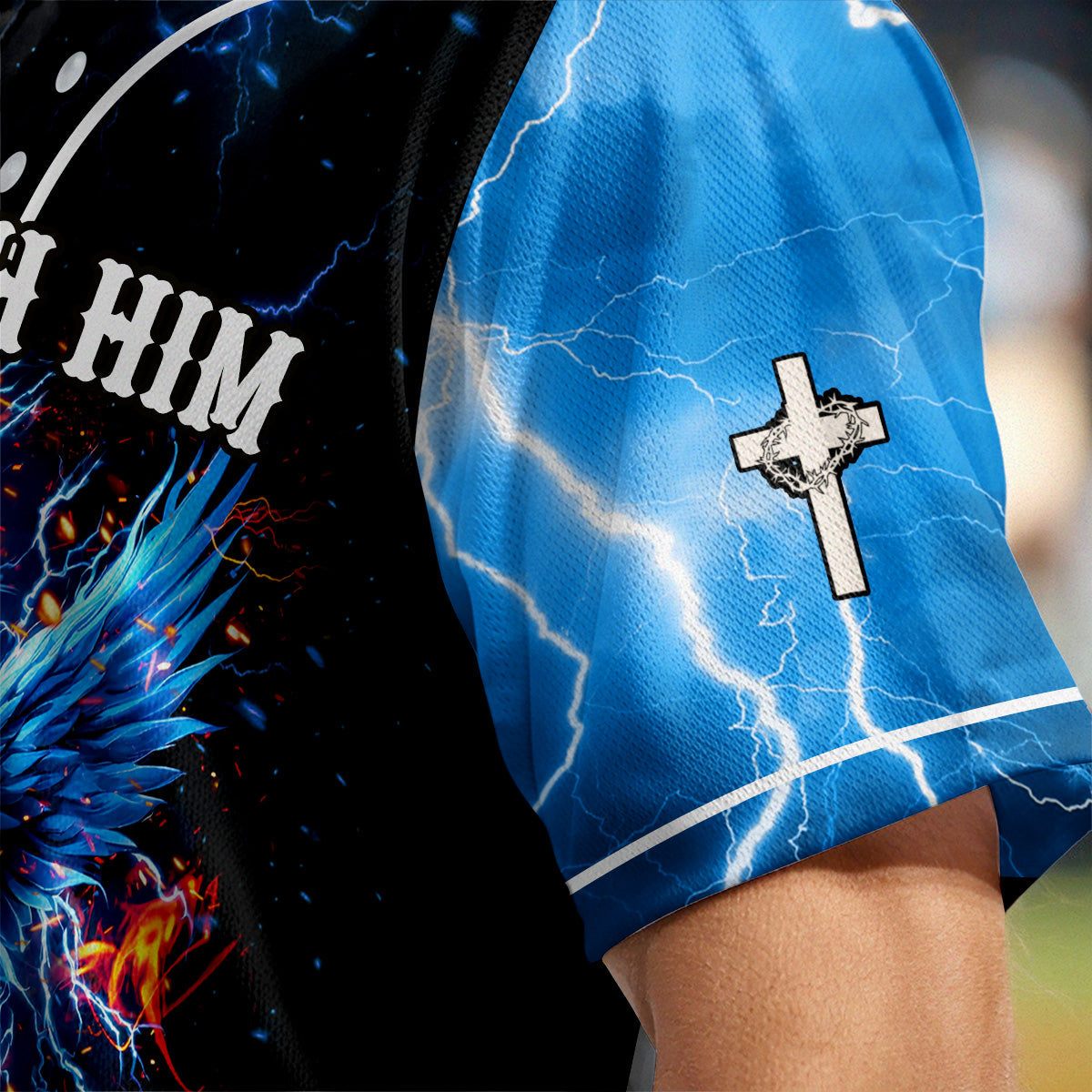 Rise with Him Baseball Jersey
