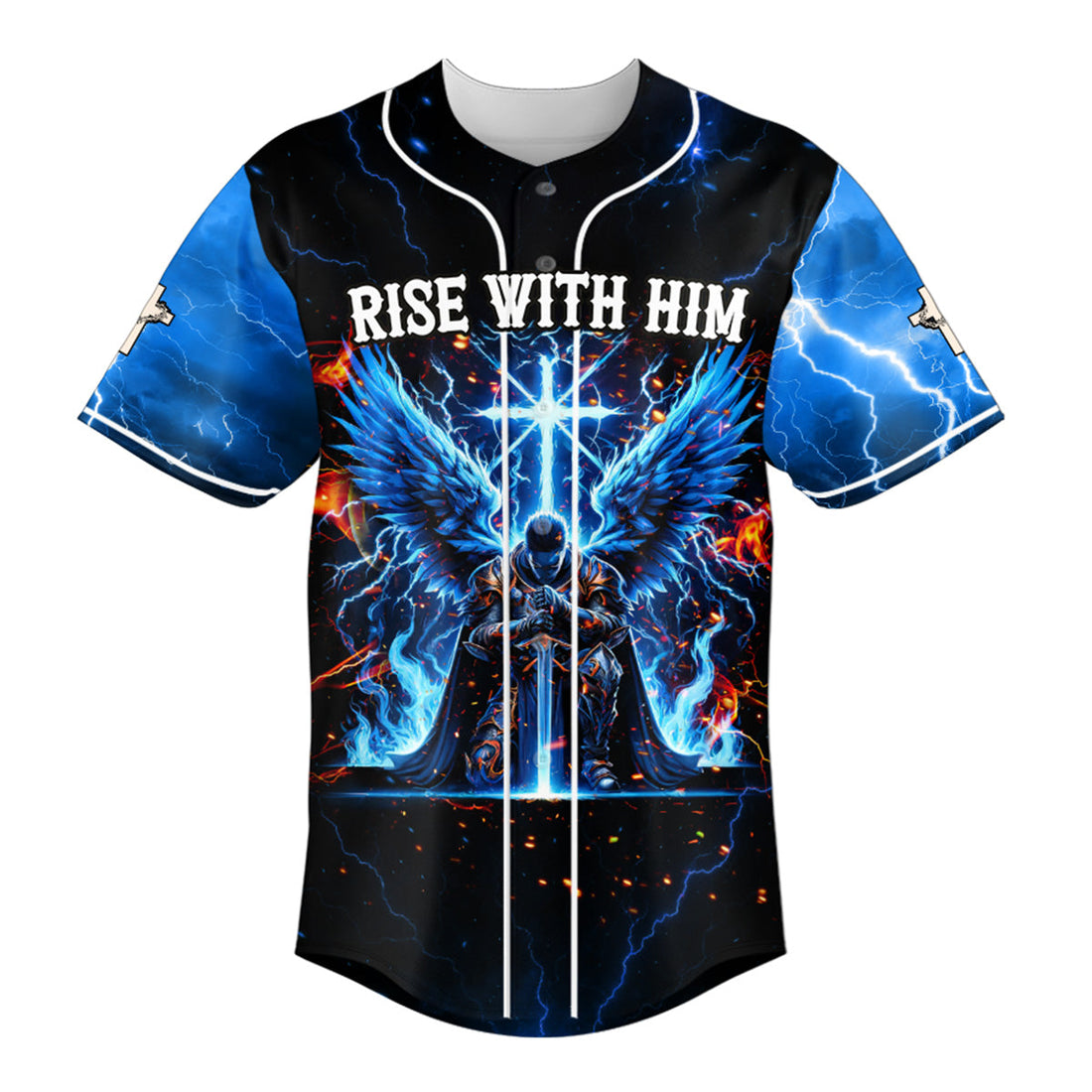 Rise with Him Baseball Jersey