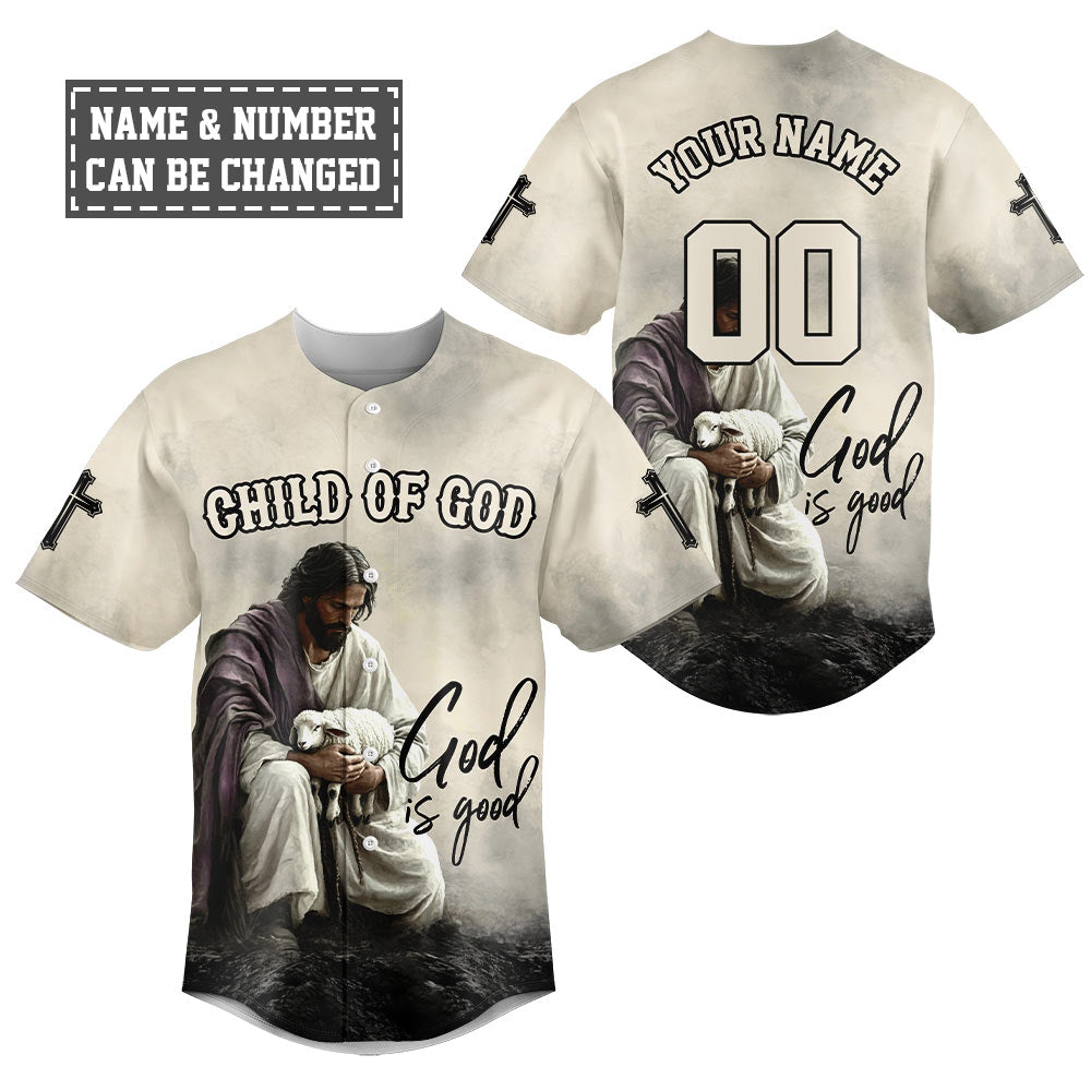 God Is Good Baseball Jersey