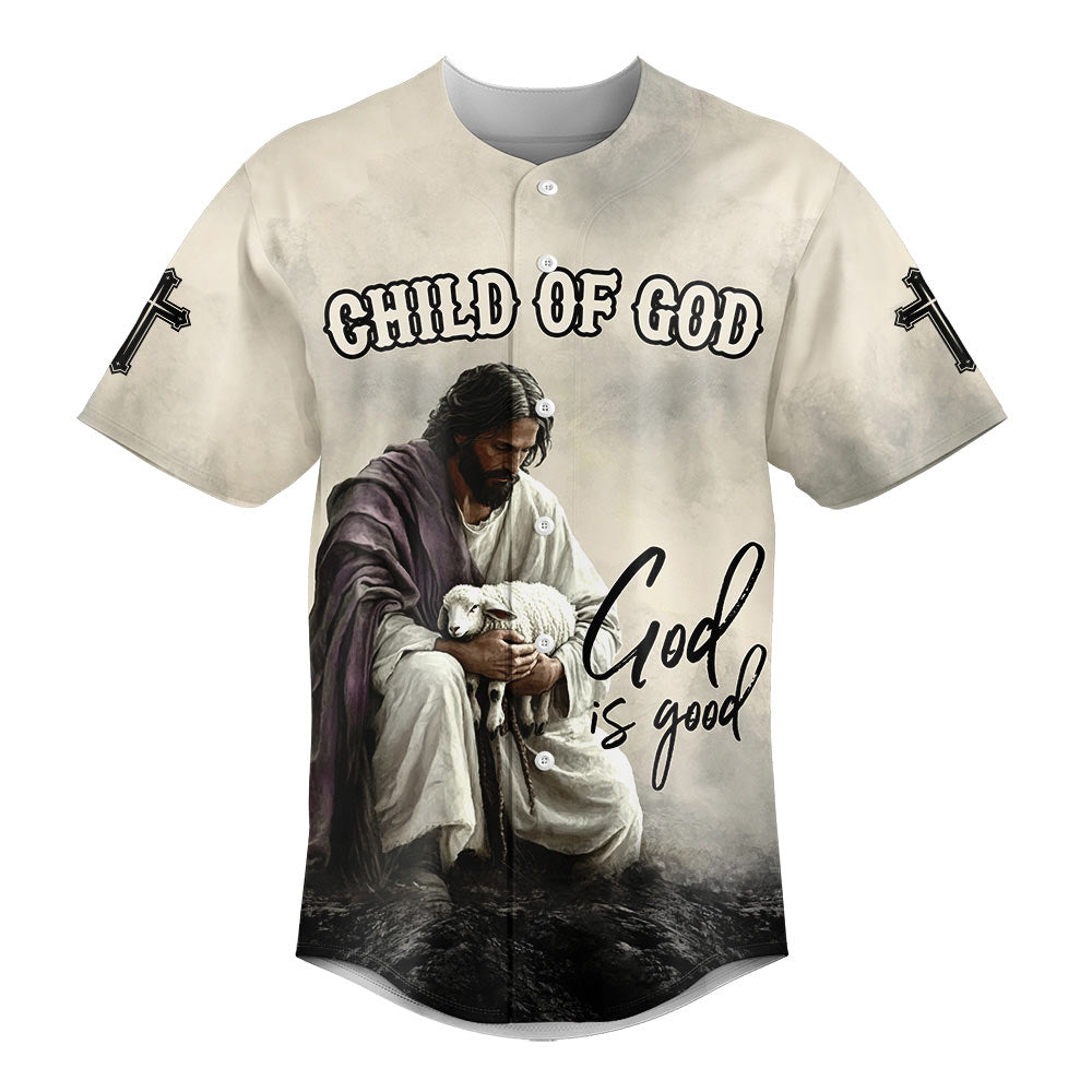 God Is Good Baseball Jersey