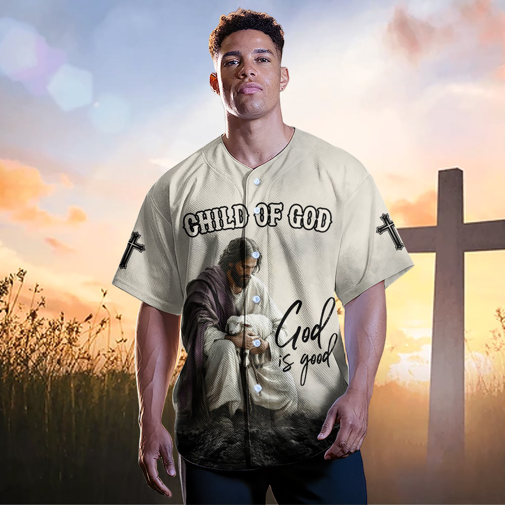 God Is Good Baseball Jersey