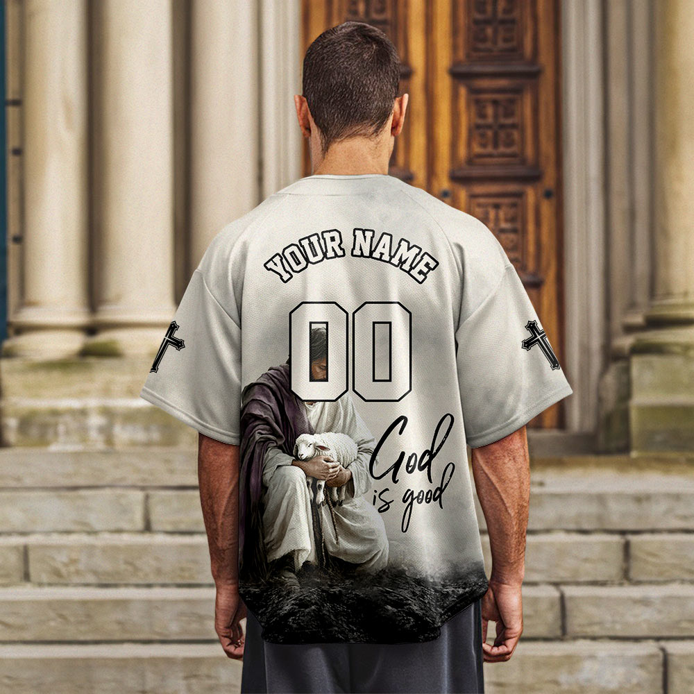 God Is Good Baseball Jersey