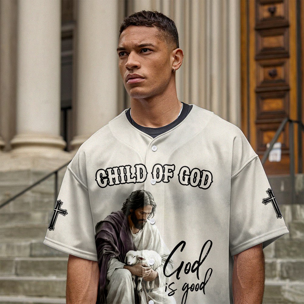 God Is Good Baseball Jersey