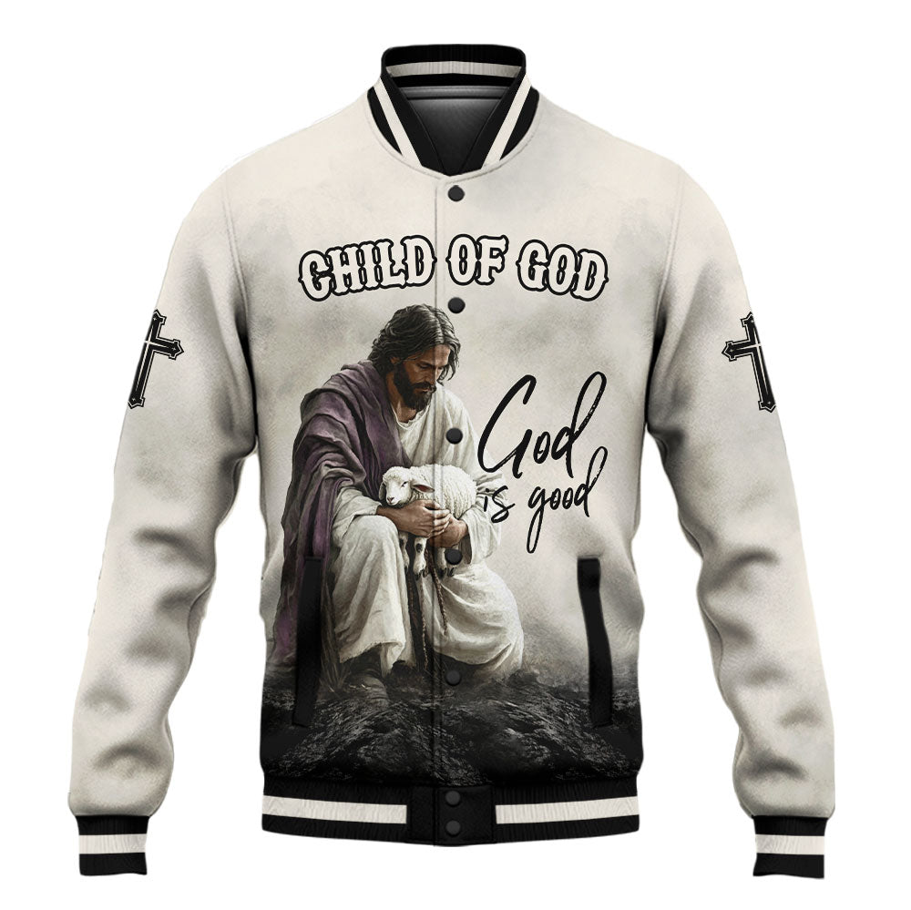 God Is Good Baseball Jacket