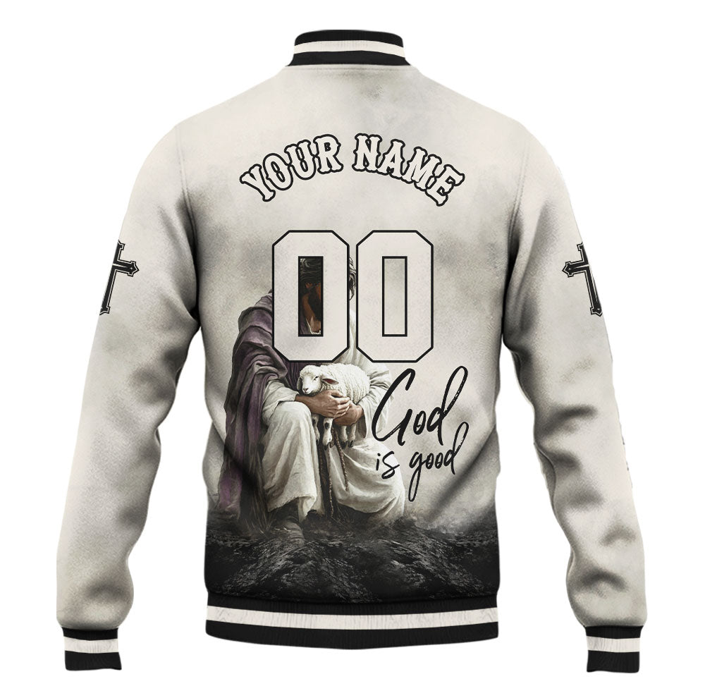 God Is Good Baseball Jacket