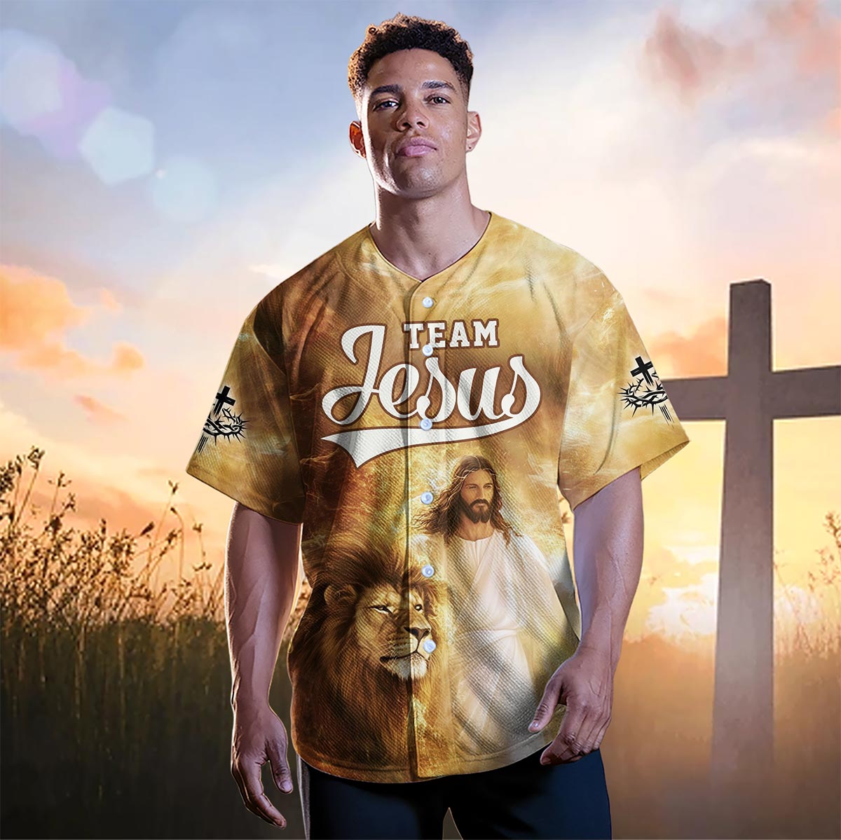Team Jesus – Lion of Judah Baseball Jersey