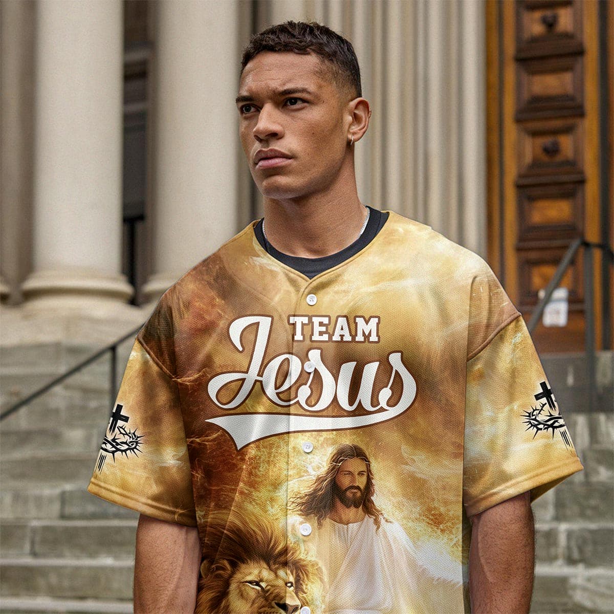 Team Jesus – Lion of Judah Baseball Jersey