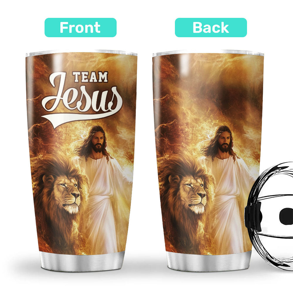 Team Jesus – Lion of Judah Stainless Steel Tumbler