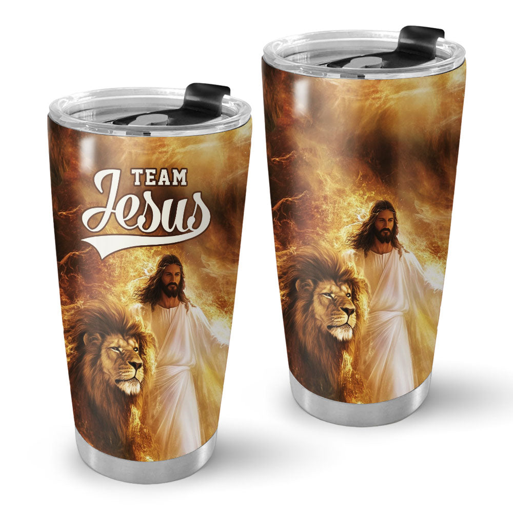 Team Jesus – Lion of Judah Stainless Steel Tumbler
