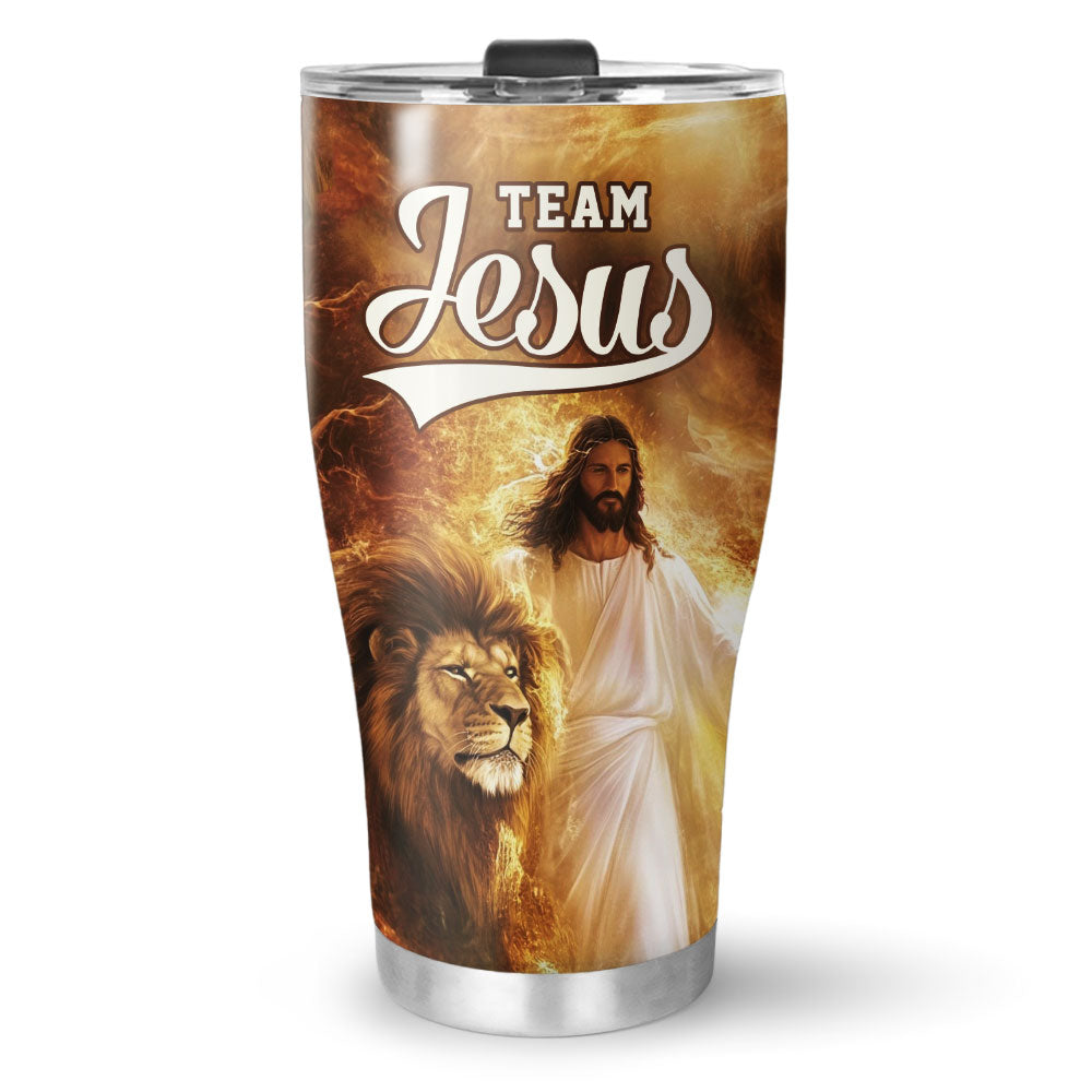 Team Jesus – Lion of Judah Stainless Steel Tumbler