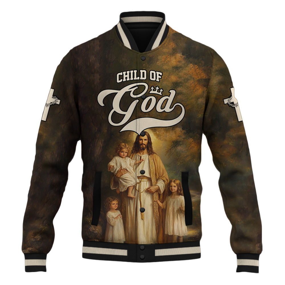 Child of God – Divine Embrace Baseball Jacket
