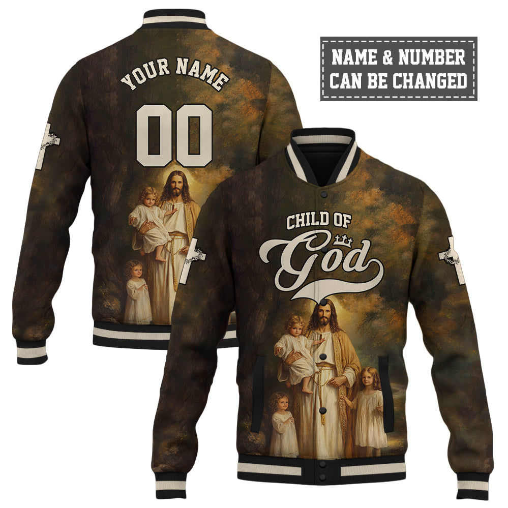 Child of God – Divine Embrace Baseball Jacket