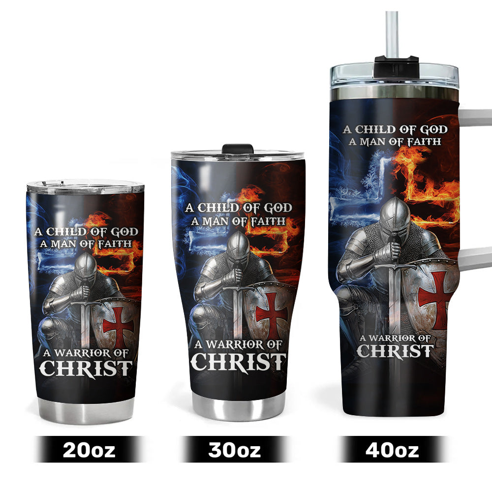 A Child of God A man of Faith Tumbler