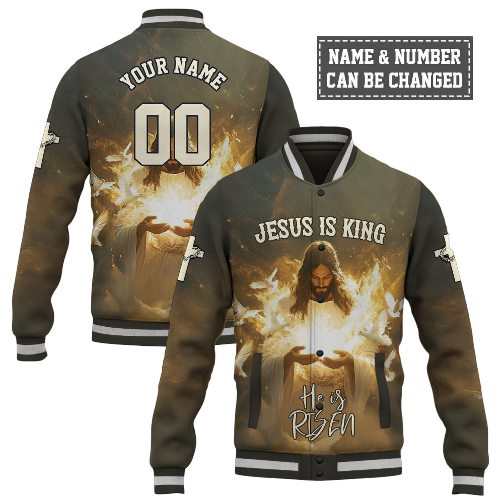 He Is Risen Baseball Jacket