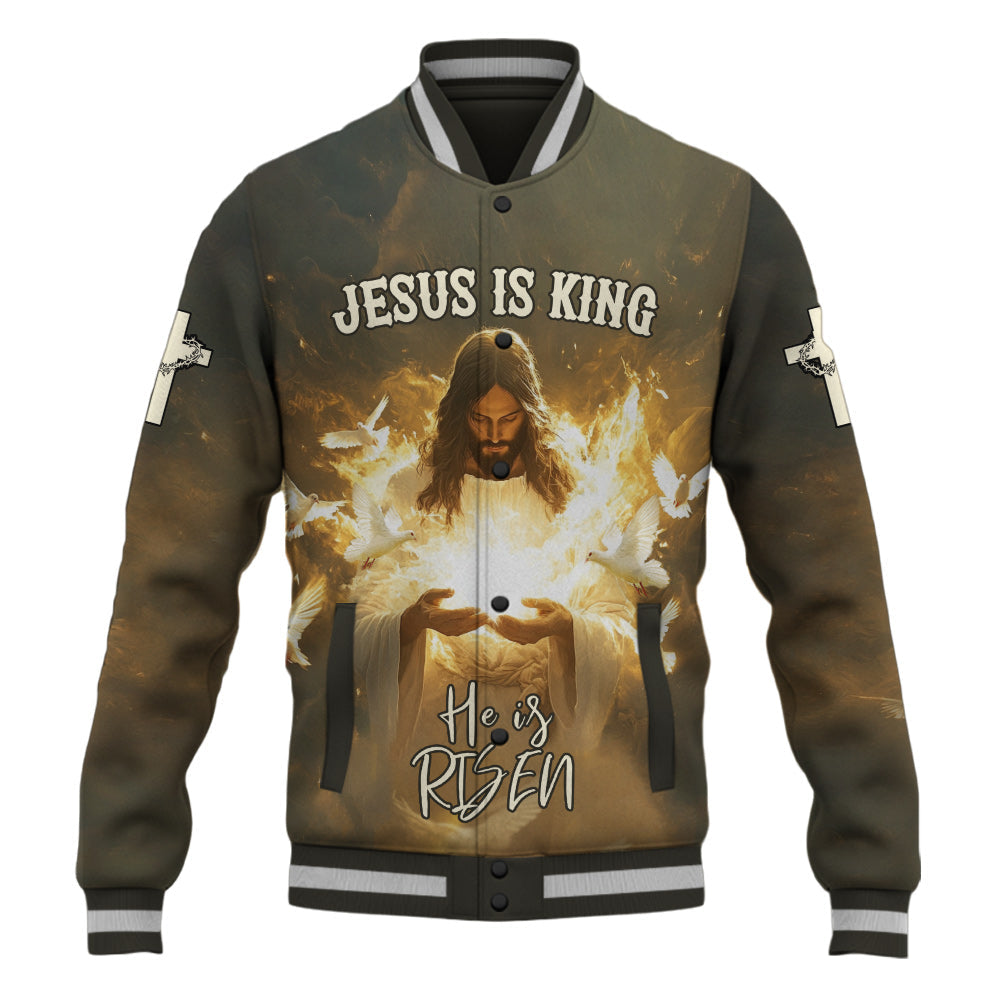 He Is Risen Baseball Jacket