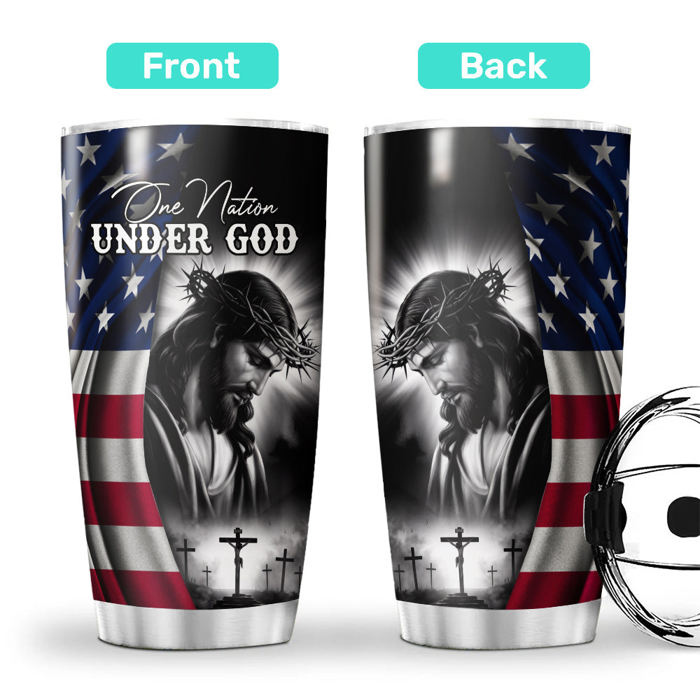 One Nation Under God Stainless Steel Tumbler