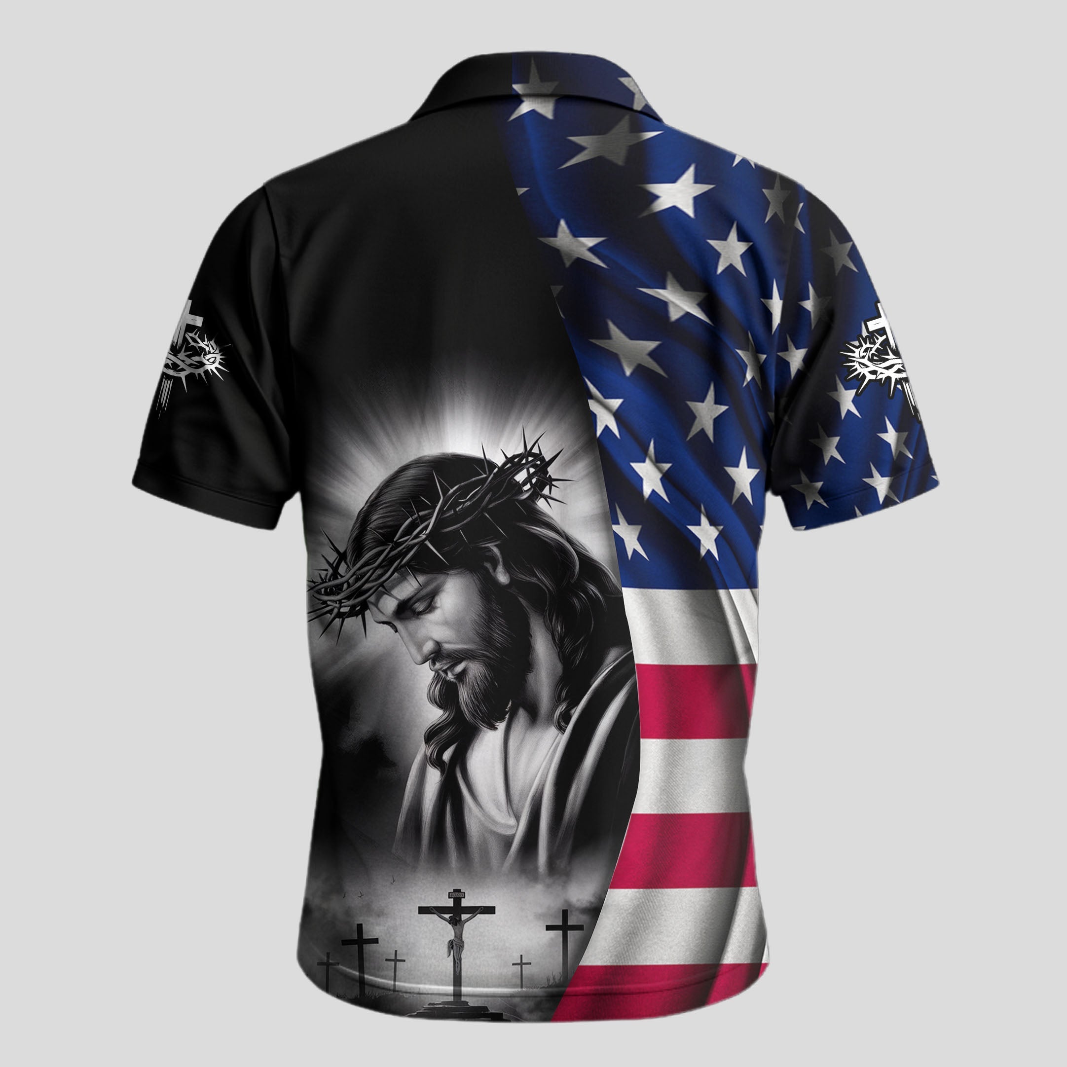 One Nation Under God Flag Polo Deal