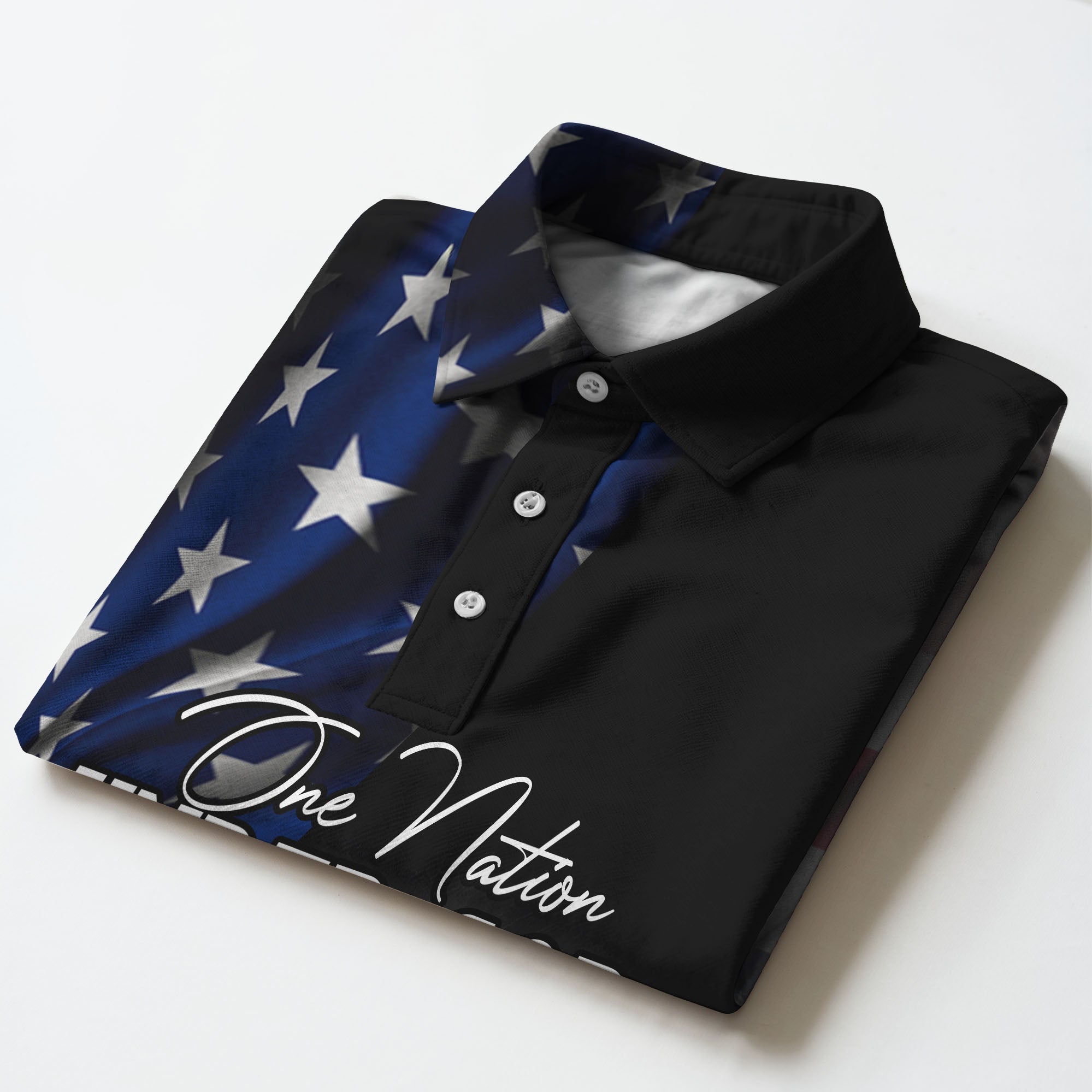 One Nation Under God Flag Polo
