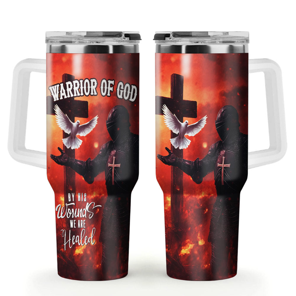 By His Wounds We Are Healed Stainless Steel Tumbler