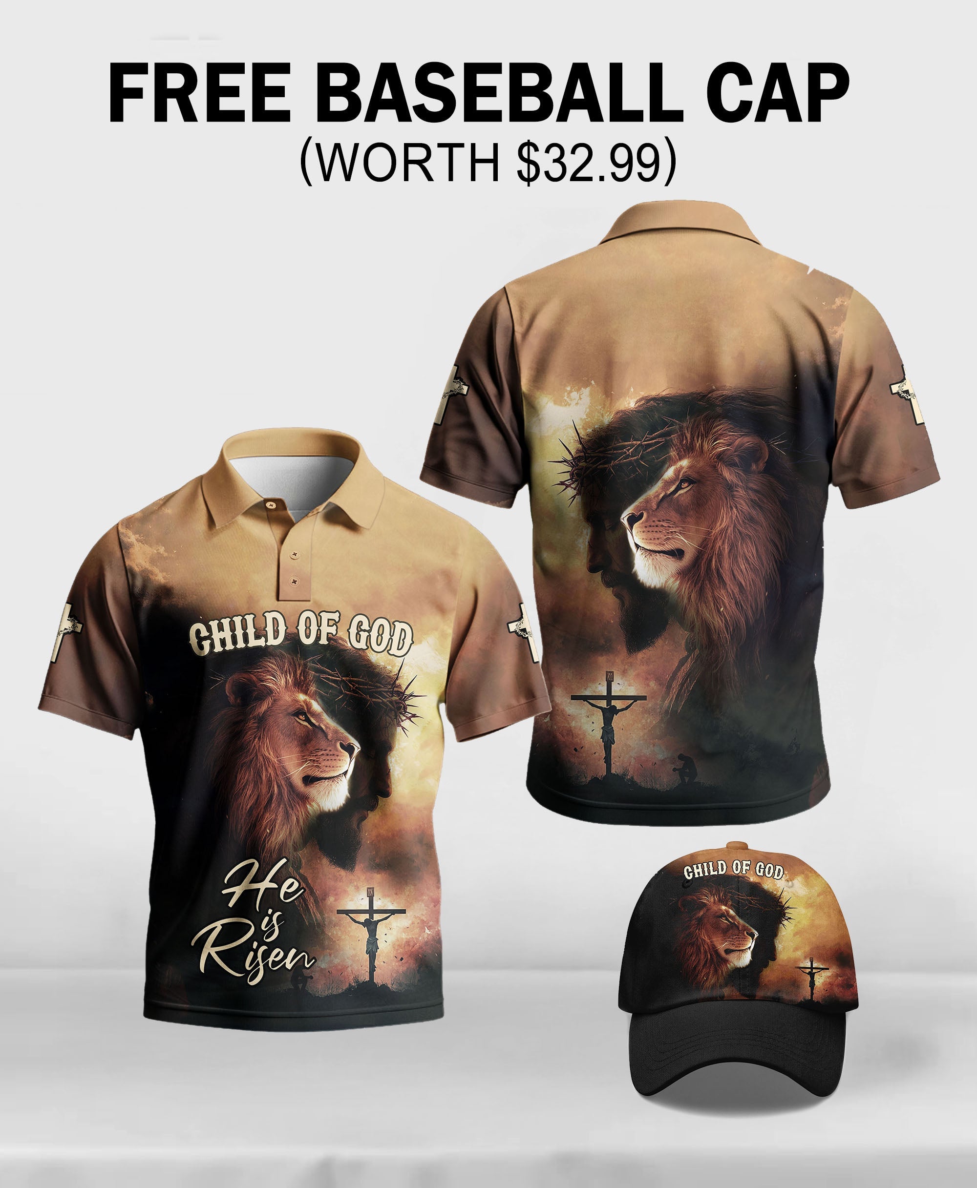 Child of God He Is Risen Polo Deal