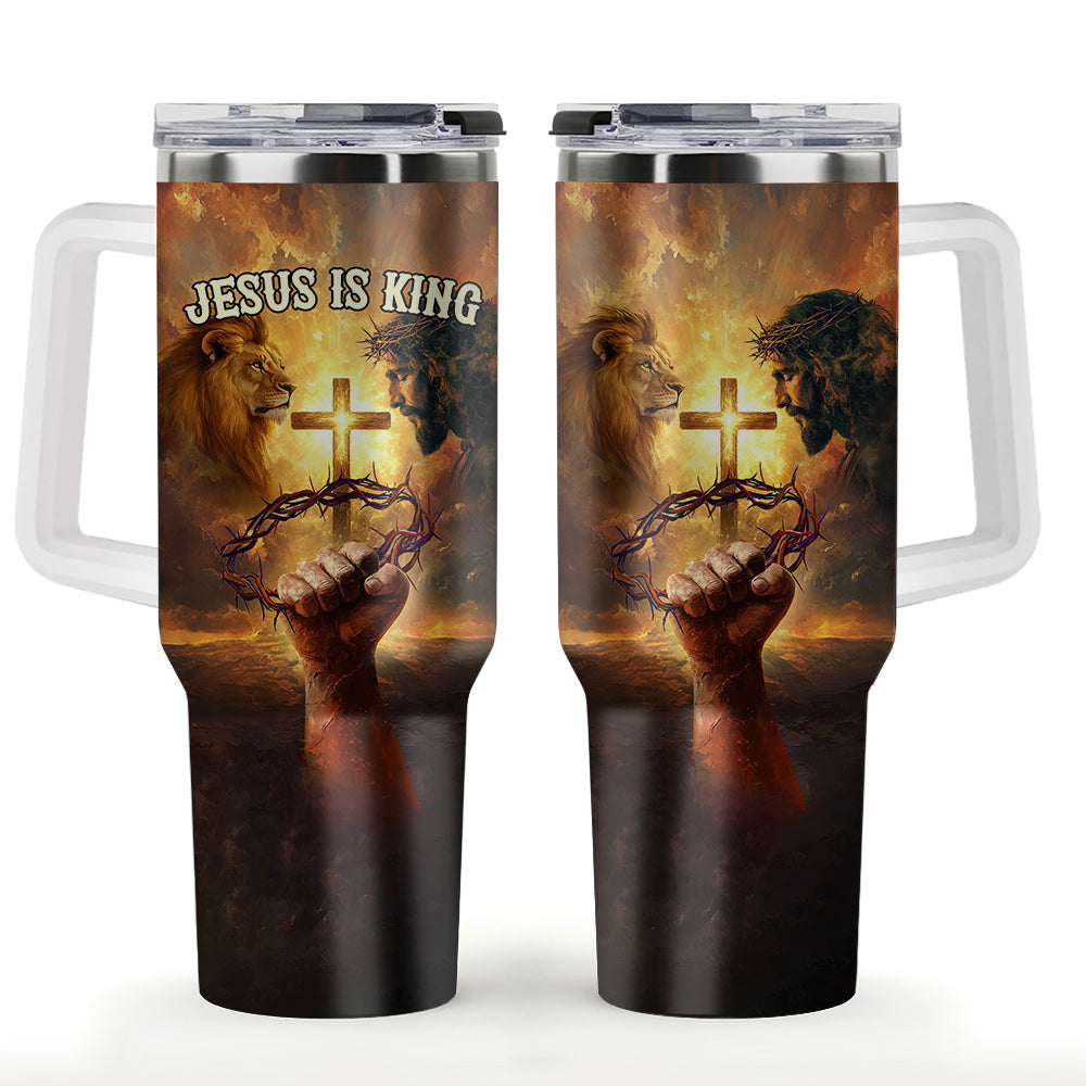 Jesus Is King Tumbler