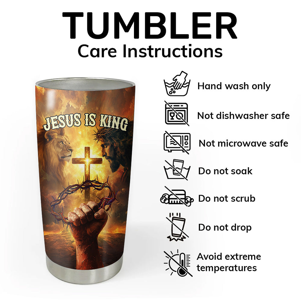Jesus Is King Tumbler