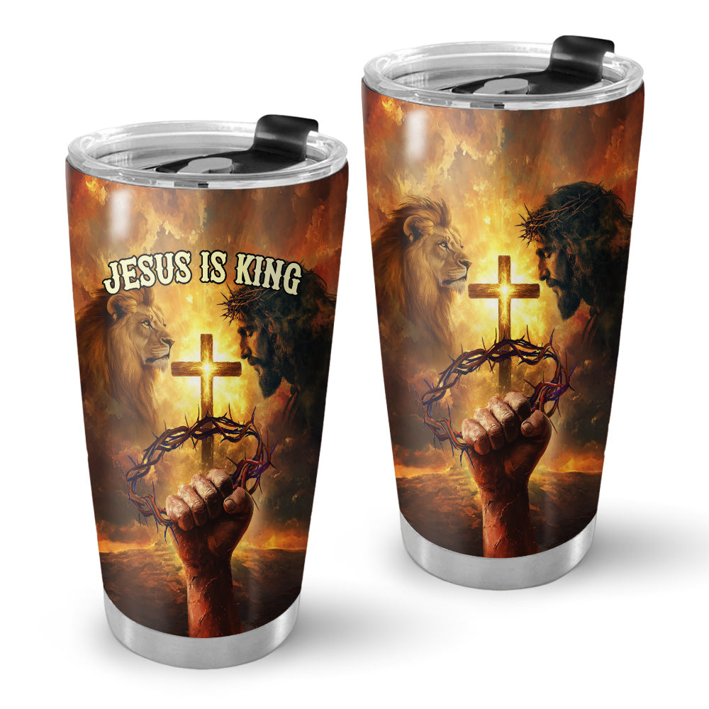 Jesus Is King Tumbler