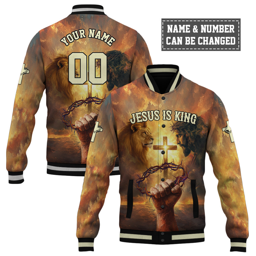Jesus Is King Baseball Jacket