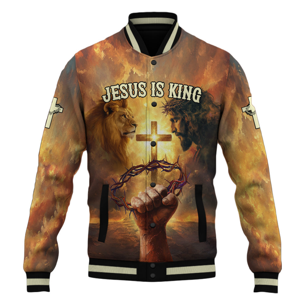 Jesus Is King Baseball Jacket