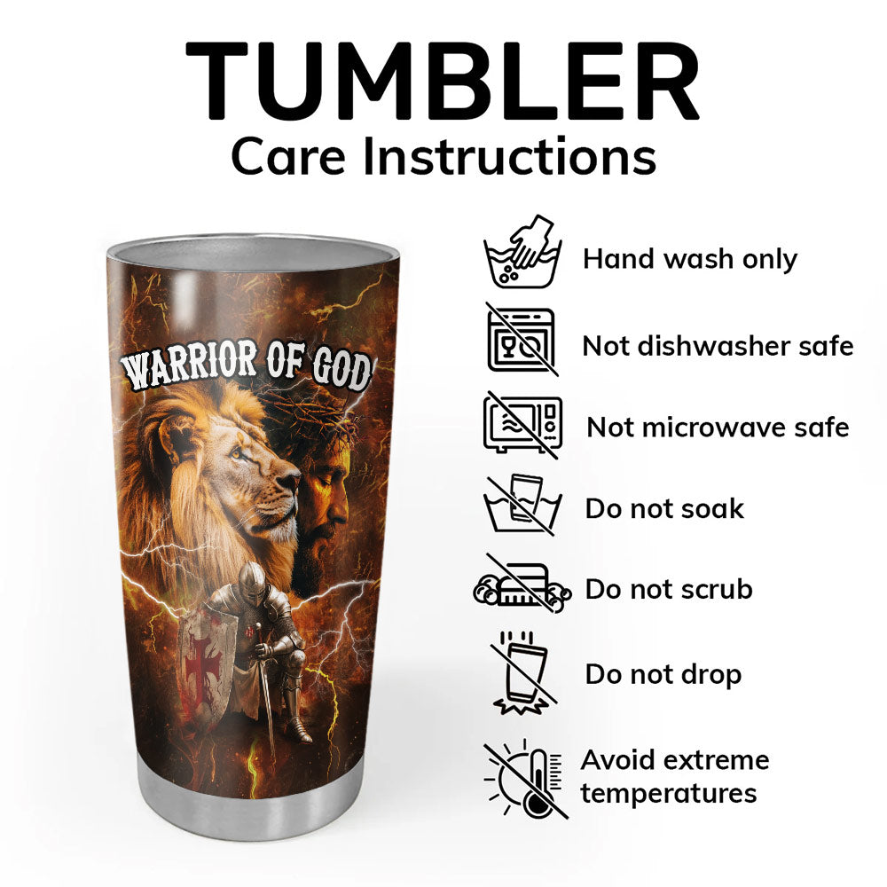Warrior Of God Tumbler