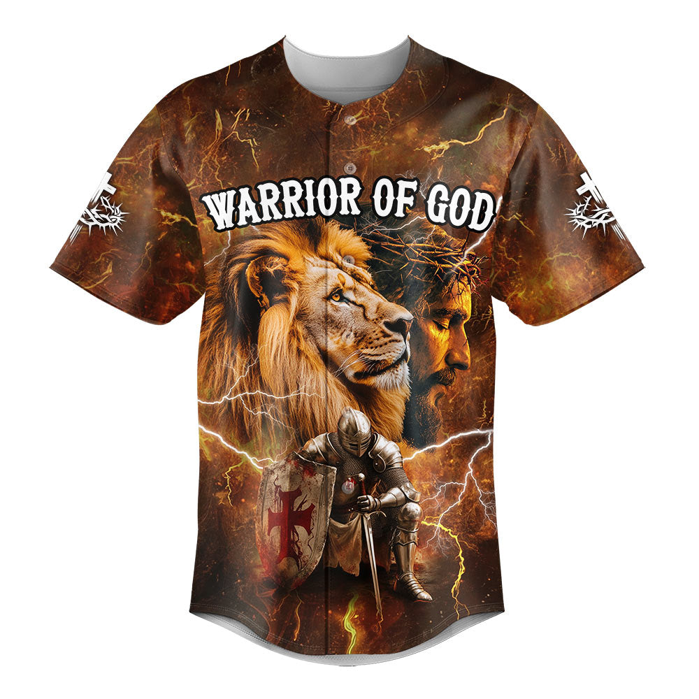 Warrior Of God Custom Name Baseball Jersey