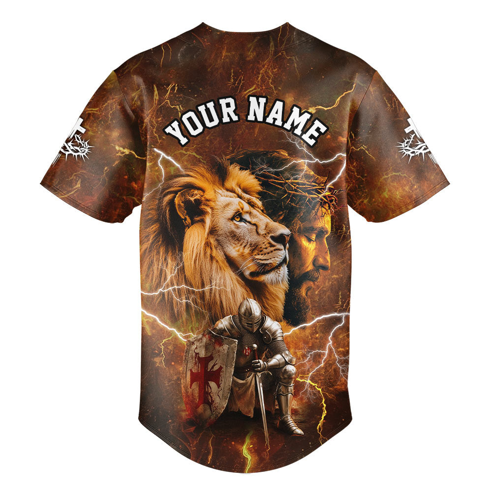 Warrior Of God Custom Name Baseball Jersey