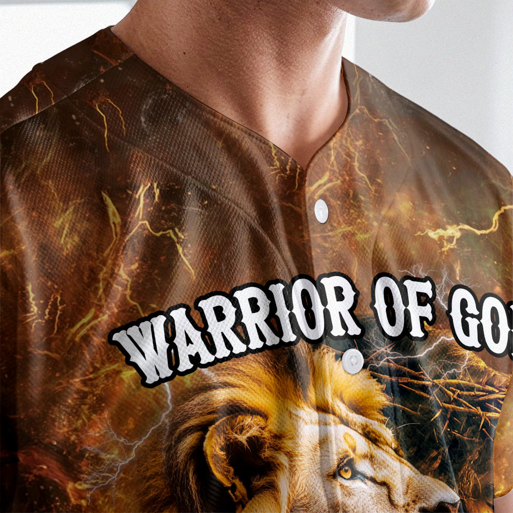 Warrior Of God Custom Name Baseball Jersey